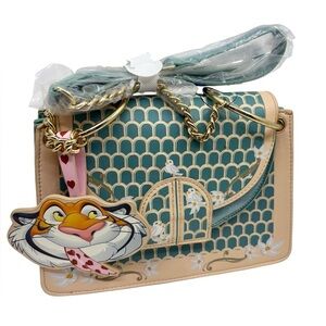 Danielle Nicole Disney Aladdin Rajah Bird Cage Crossbody Bag Jasmine Purse NWT